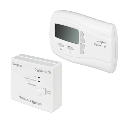 Drayton Digistat+1RF Wireless Room Thermostat and Receiver