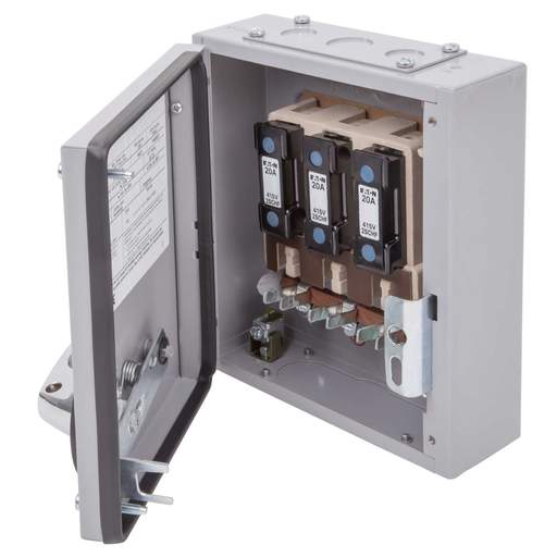 Eaton Exel 2 20A TP+N Metal Switch Fuse