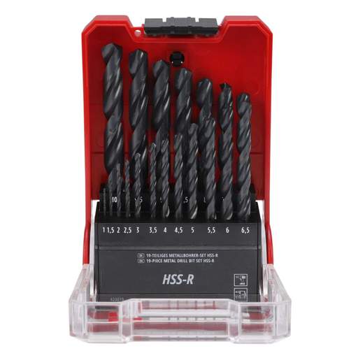 Einhell 19 Piece HSS-R Black Drill Bit Set