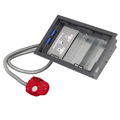 New Rdc Electric Box Electrak Legrand 3 Compartment Box with 5m 2P+E Tap-Off and Twin RCD ...