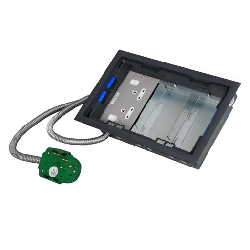 Electrak Legrand 3 Compartment Box with 5m 2P+E+CE Tap-Off and Twin Socket Plate