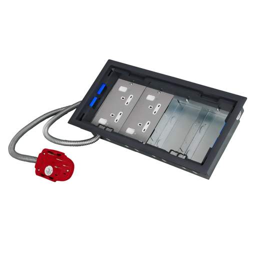 Electrak Legrand 4 Compartment Box with 5m 2P+E Tap-Off and 2 Twin Socket Plates