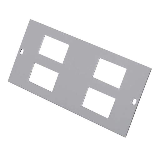 Electrak Legrand 75mm Punched Plate for 4 x Data or Telecom
