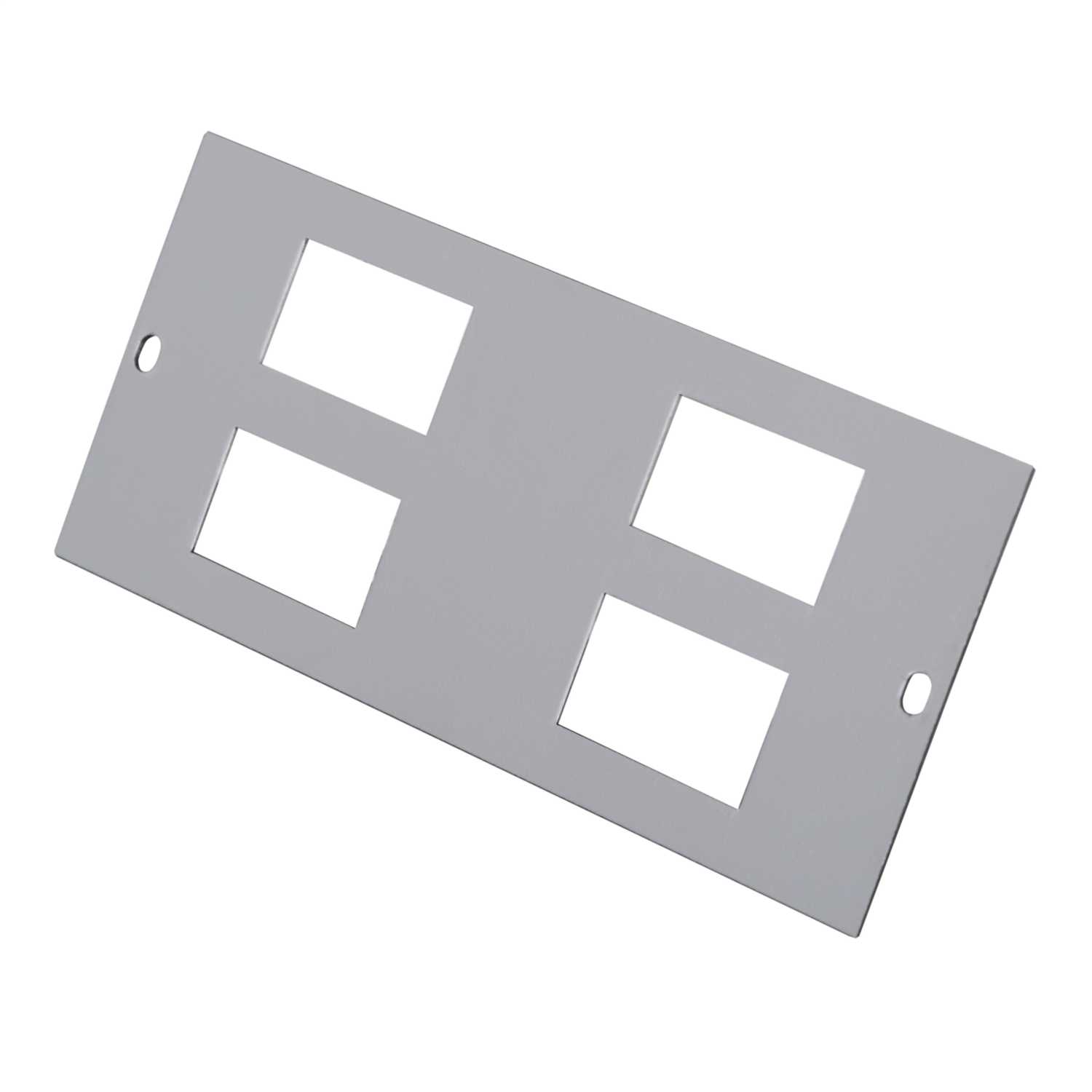 Electrak 75mm Punched Plate for 4 x Data or Telecom (CR4112) | CEF