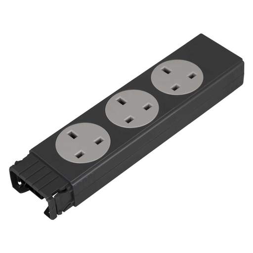 Electrak Legrand 3 Gang Rotatable Socket Module Standard Earth