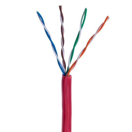 Emitex CAT5E Unshielded Twisted Pair UTP Cable Red (Box of 305m)