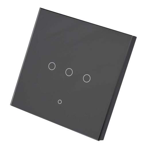 Enerj 3 Gang Wifi Smart Touch Switch Black