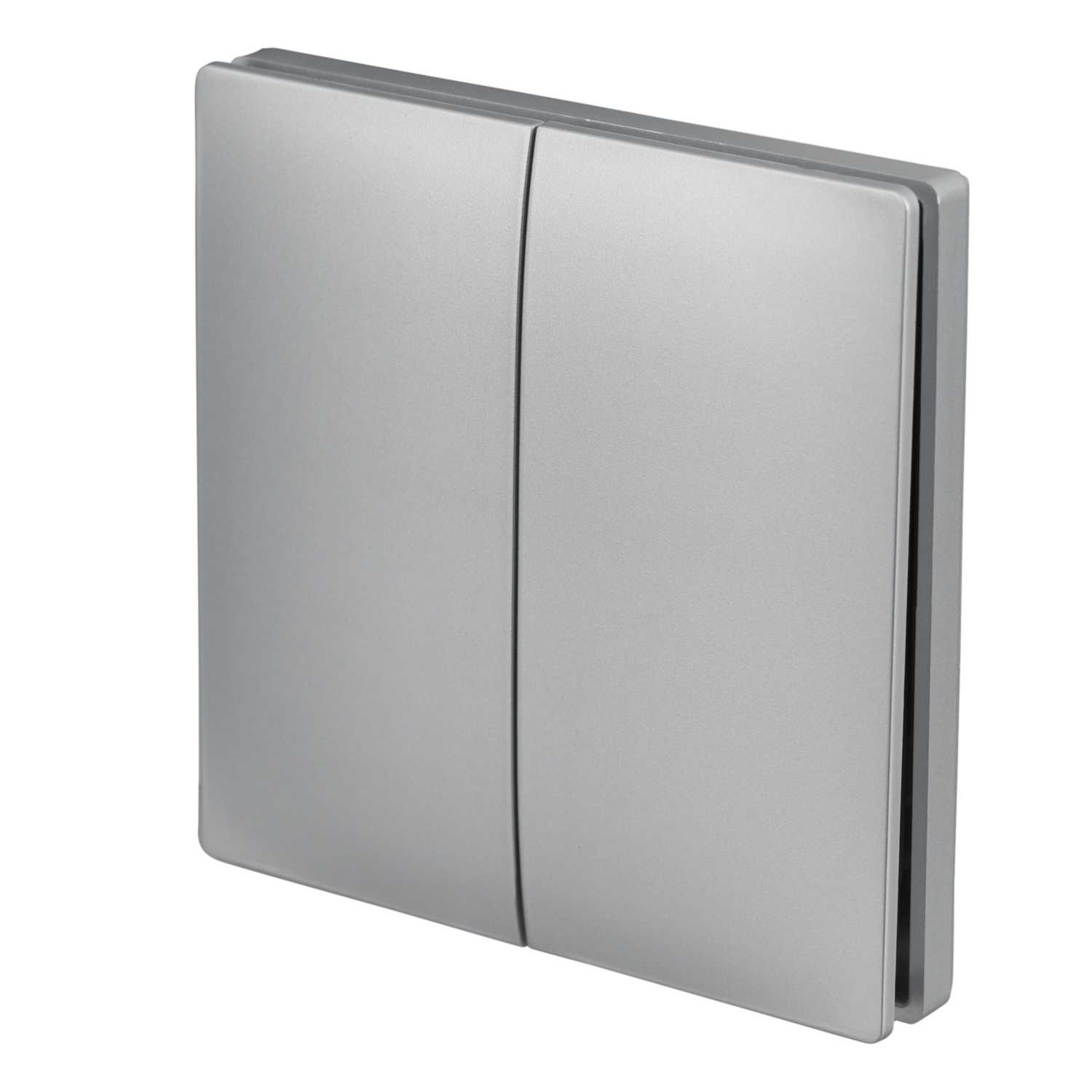 Enerj ECO Range 2 Gang Wireless Kinetic Switch Silver (WS1051XS) | CEF