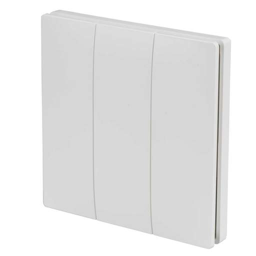 Enerj ECO Range 3 Gang Wireless Kinetic Switch White