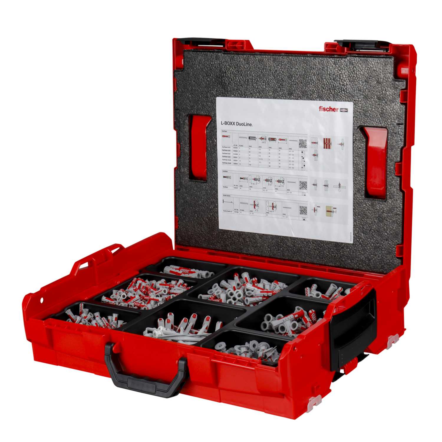 Fischer DuoLine L-Boxx Mixed Plug Set (833 Pieces) (560491) | CEF