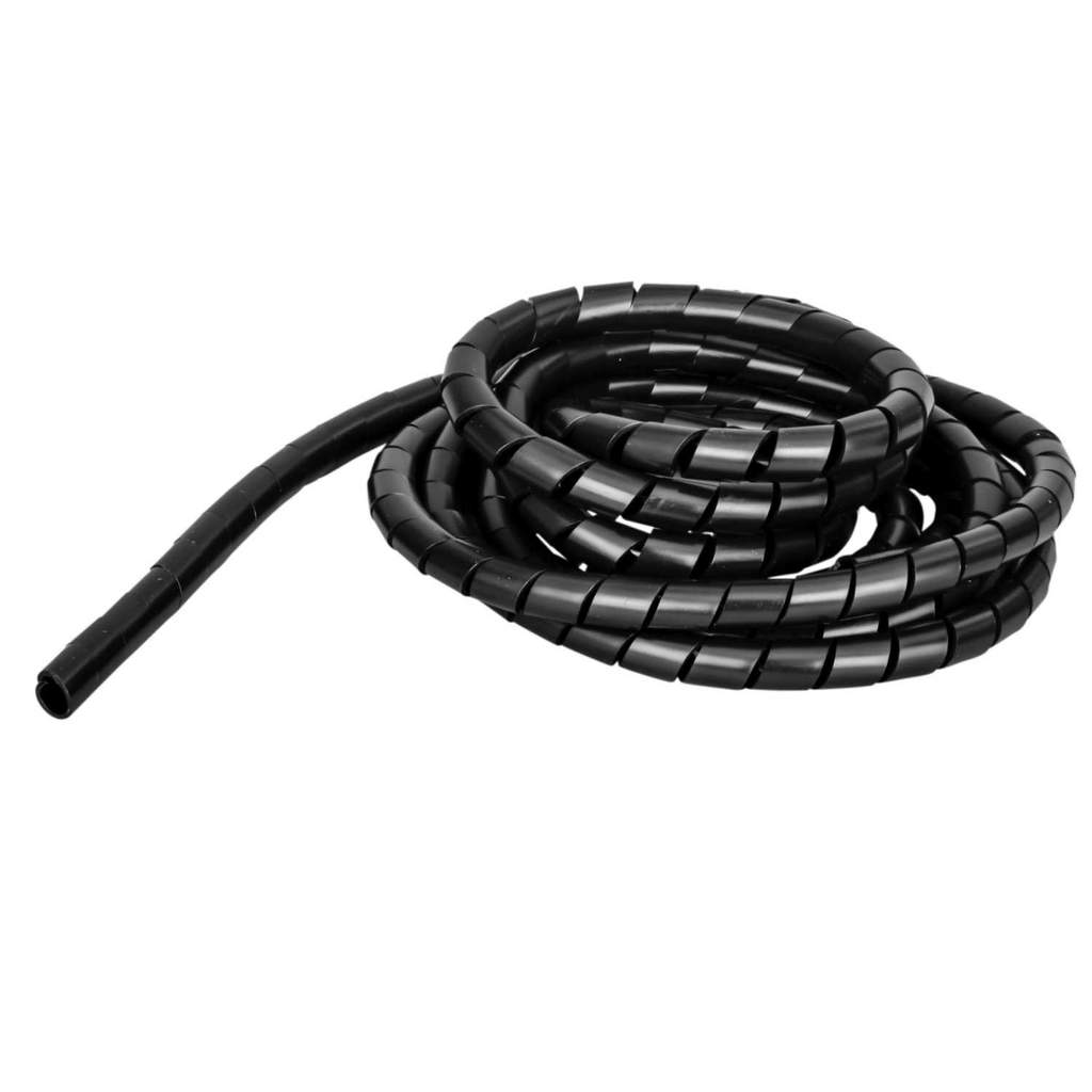 PC Arena Spiral binding – Black cable Tidy Wrap 22 mm x 2 m