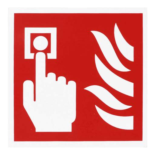 Engex Manual Call Point Self Adhesive Vinyl Sign (Pack of 5)