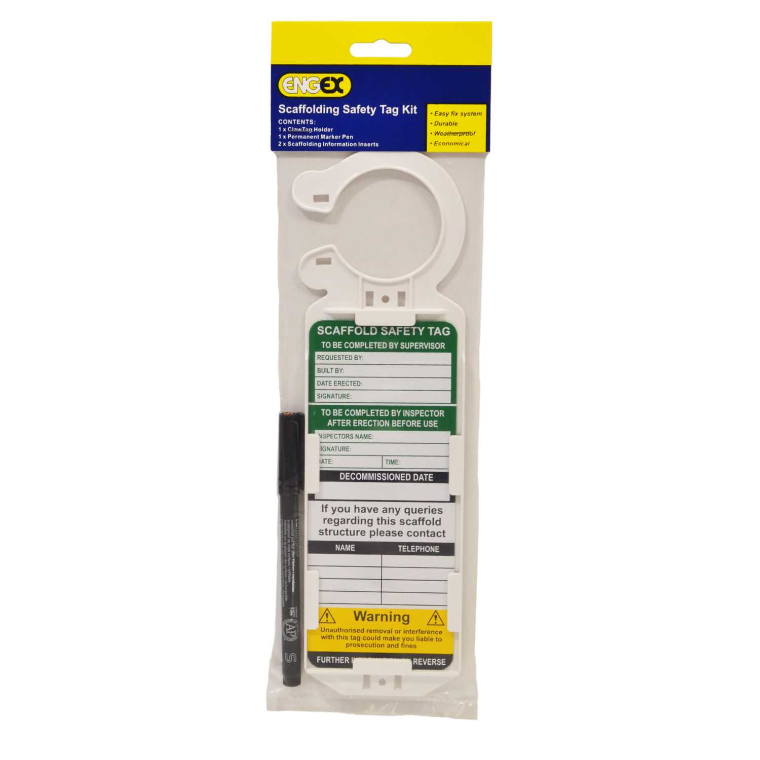 Engex Scaffolding Safety Tag Kit (GX-STK) | CEF