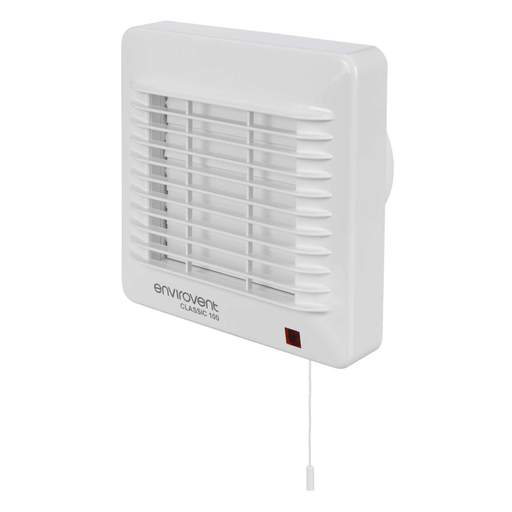 Envirovent 100mm 4" Classic Auto Shutter Fan with Pullcord