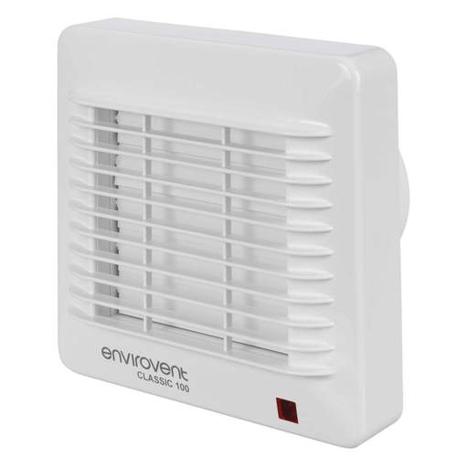 Envirovent 100mm 4" Classic Auto Shutter Fan with Timer