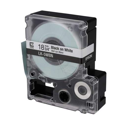 Epson LabelWorks 18mm x 9m Cartridge Black on White