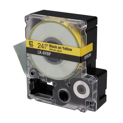 Epson LabelWorks 24mm x 9m Cartridge Black on Yellow