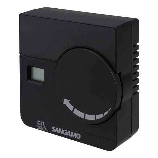 Sangamo Electronic Digital Room Thermostat Black