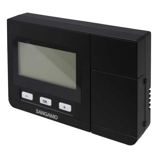 Sangamo Electronic Programmable Room Thermostat Black