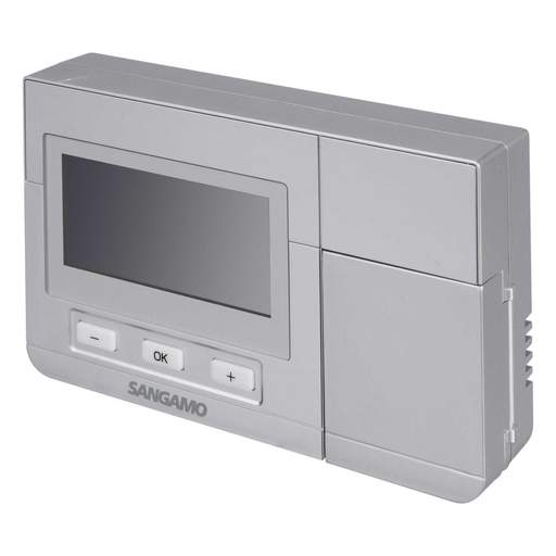 Sangamo Electronic Programmable Room Thermostat Silver