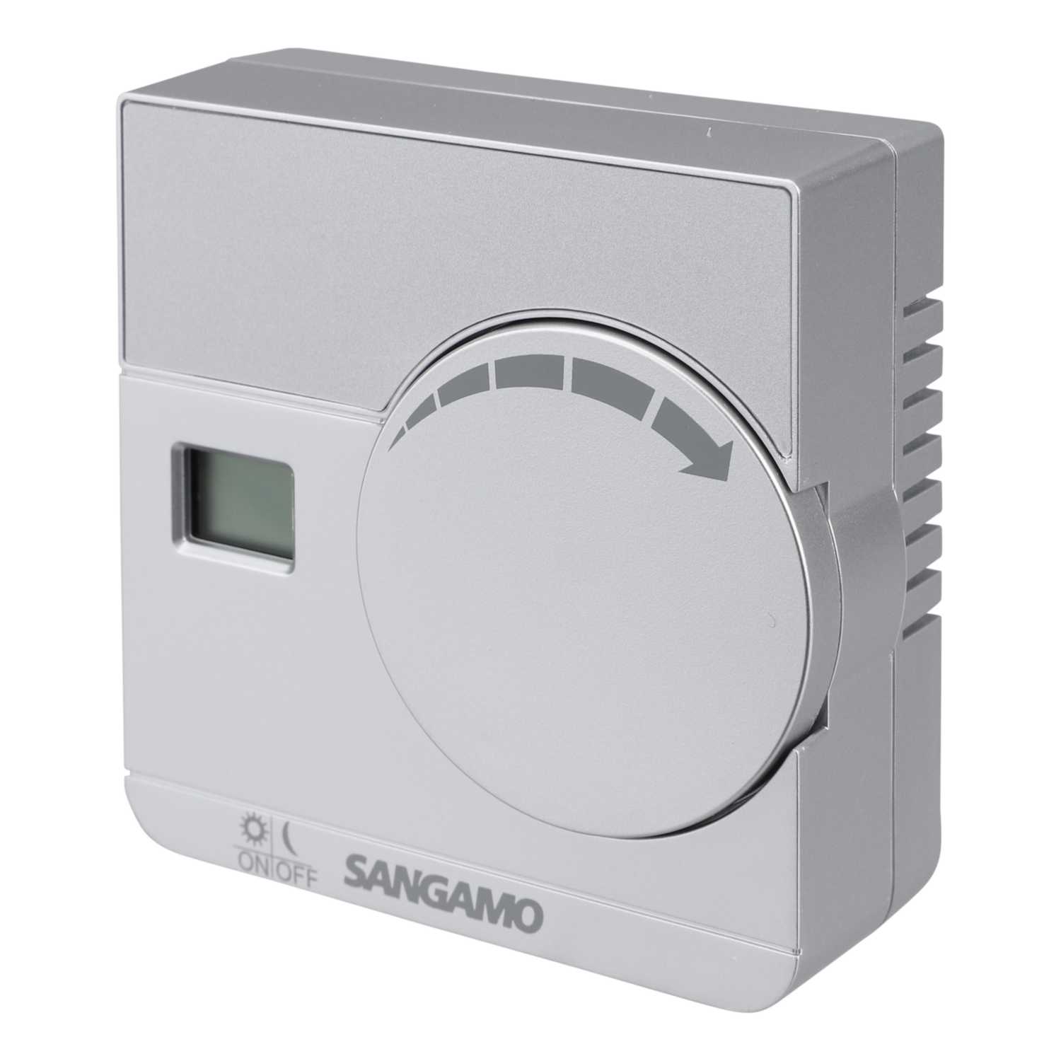 Sangamo Wireless Electronic Digital Thermostat Silver (CHPRSTATDRFS) | CEF