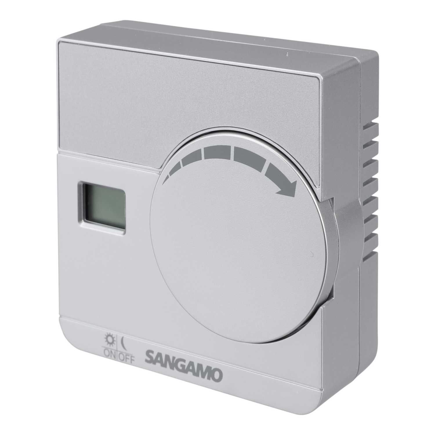 Sangamo Electronic Digital Room Thermostat Silver (CHPRSTATDS) | CEF