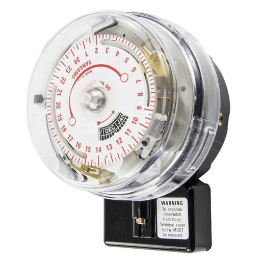 Sangamo Q553 20A 4 Pin 24 Hour Solar Round Pattern Time Switch 2 On / Off Zone 1
