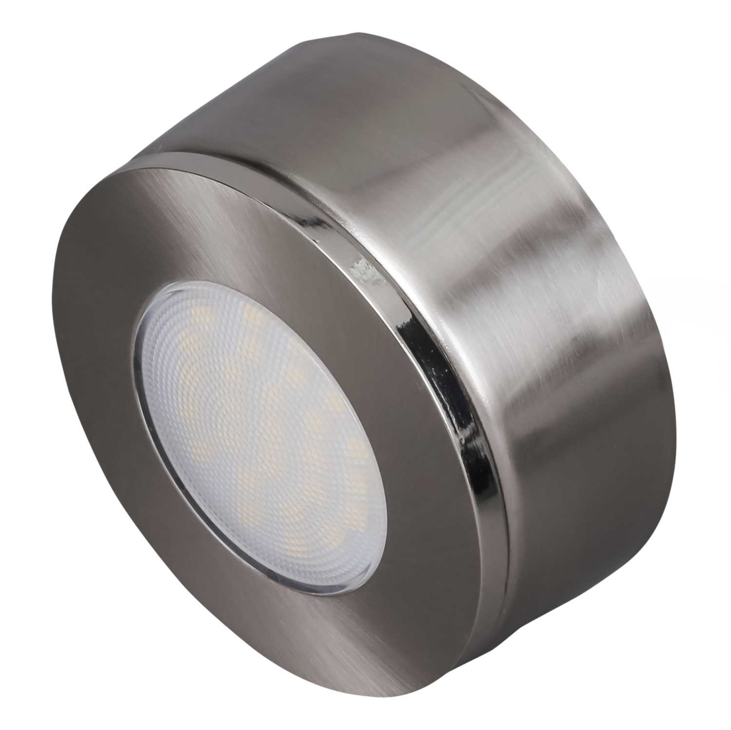Eterna 1.7W LED Recessed or Surface Light Brushed Nickel 3000K