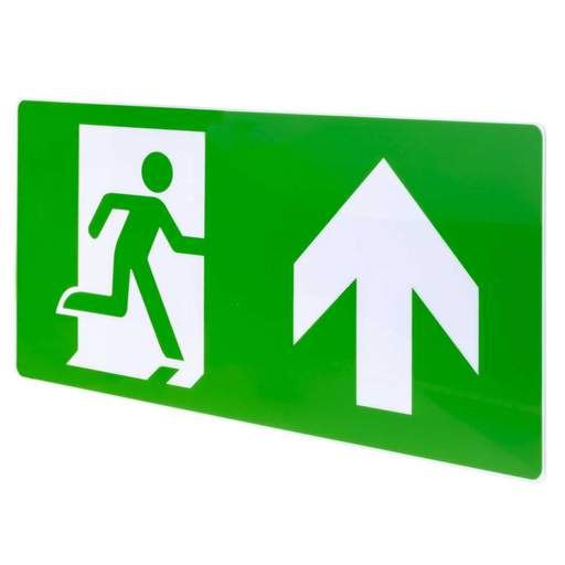 Eterna ISO 7010 Up Arrow Legend for Exit Boxes