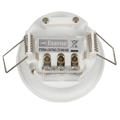 Eterna 360° Recessed Flush Mounted PIR Detector White