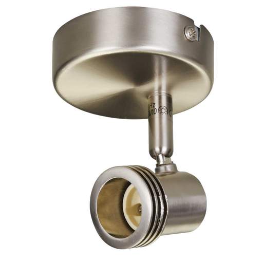Eterna 50W GU10 Single Spotlight Brushed Nickel