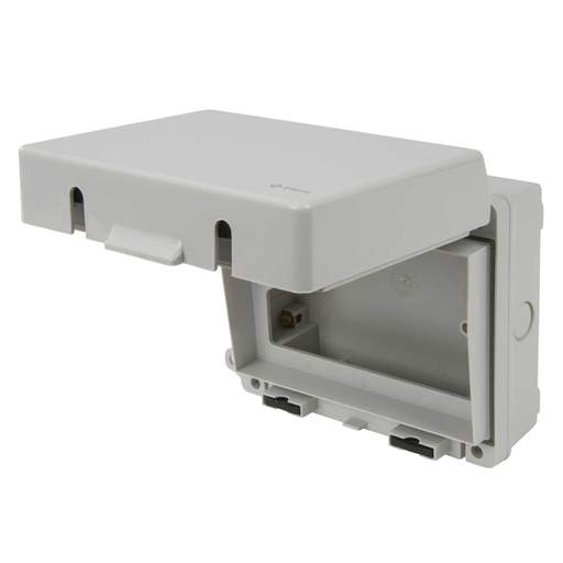 Eterna 2 Gang Weatherproof Accessory Box IP65 Grey