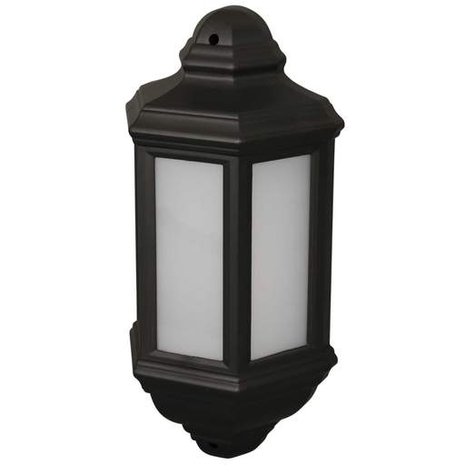 Eterna 7W LED Half Lantern Black 3100K