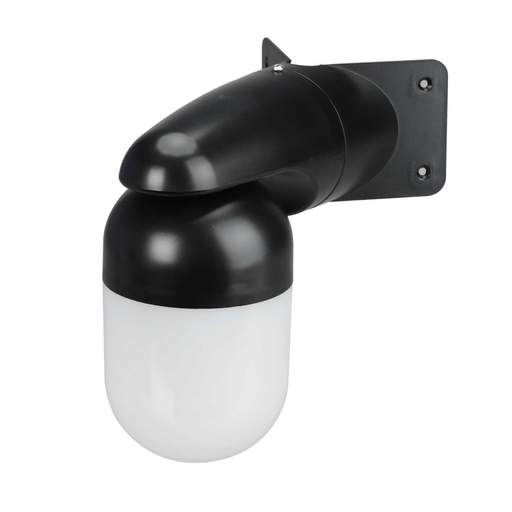 Eterna 10W LED Well Glass Fitting with PC Diffuser Black 4000K