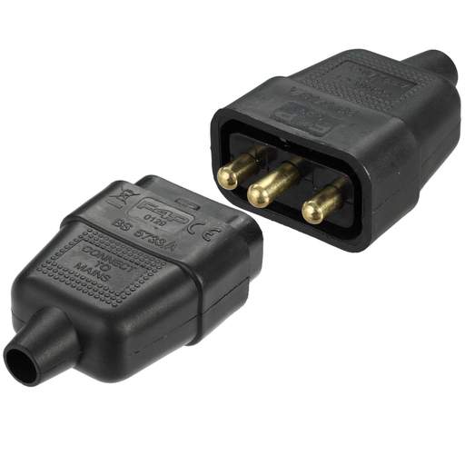 F4P 10A 3 Pin Connector Black