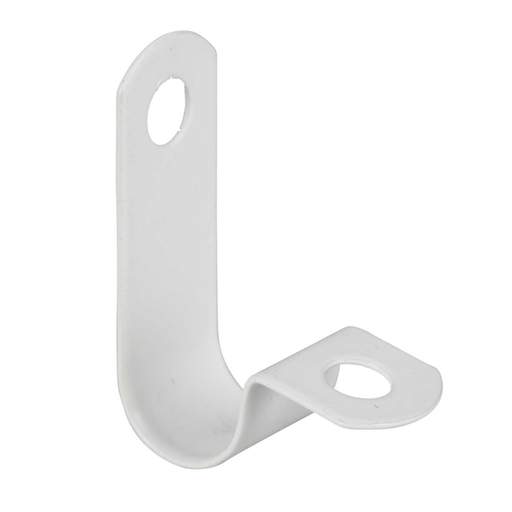 Zeroburn 8.7 - 9.0mm Single Cable P Clip White (Pack of 50)