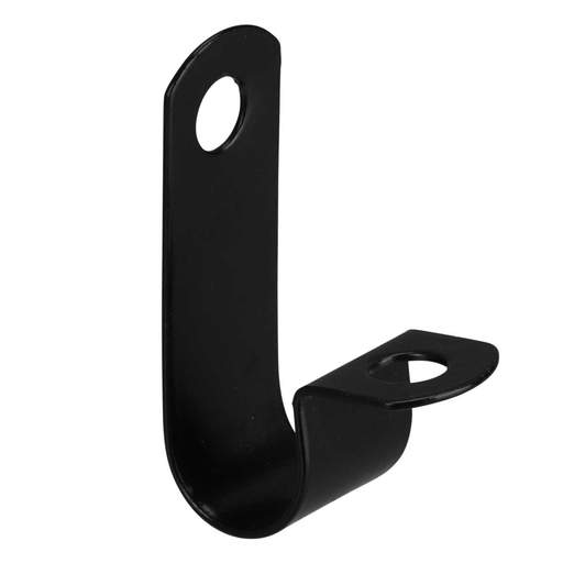 Zeroburn 12.4 - 12.8mm Single Cable P Clip Black (Pack of 50)