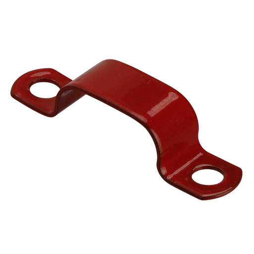 Zeroburn 6.8mm - 7.2mm Double Cable Fixing Saddle Red (Pack of 50)