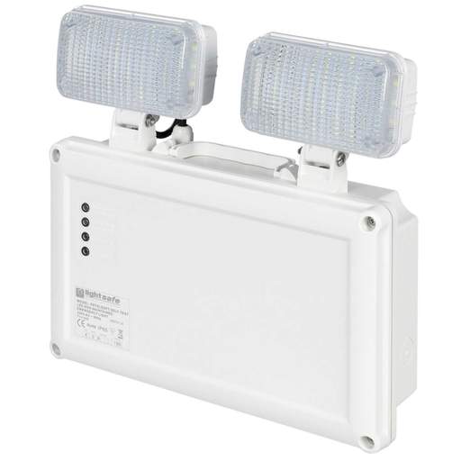 Lightsafe 3W LED Non Maintained Twinspot with Auto Self Test