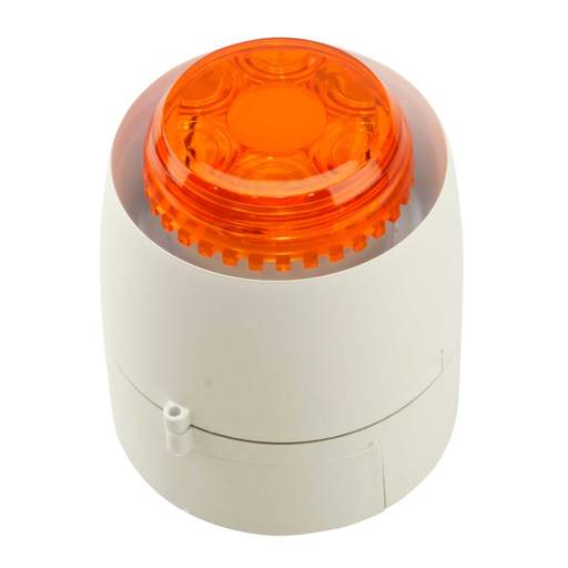 Cranford Controls 24V DC 32 Tone Sounder Beacon White Amber Lens