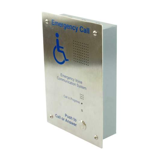 Firesafe Flush Mount Disabled Refuge Outstation Stainless Steel