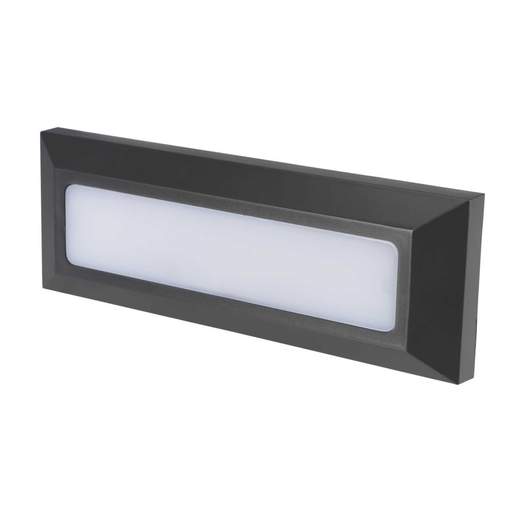 Firstlight Shine 3W LED Resin Wall and Step Light Graphite 4000K