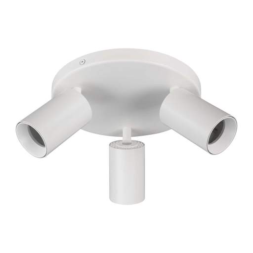 Firstlight Max GU10 3 Light Flush Ceiling Fitting White