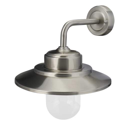 Firstlight Naples ES/E27 Wall Light Stainless Steel