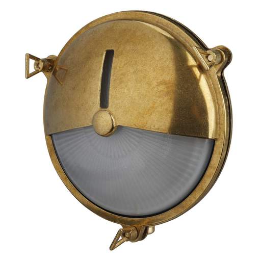 Firstlight Nautic ES/E27 Round Eylelid Bulkhead Brass