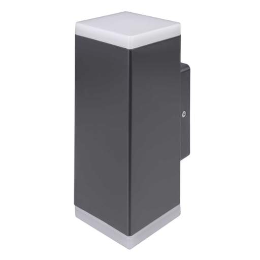 Firstlight Kuga 8W LED Resin Square Up / Down Wall Light Graphite 4000K