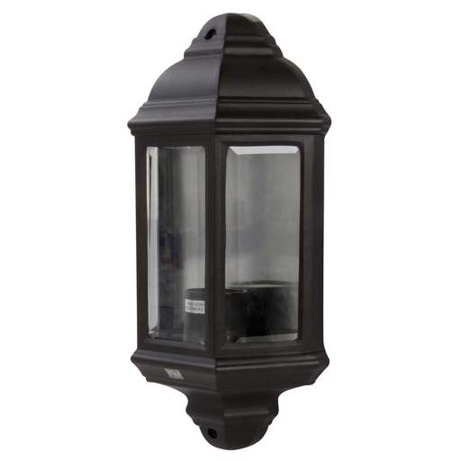 Firstlight Half Lantern Outdoor Wall Light Black