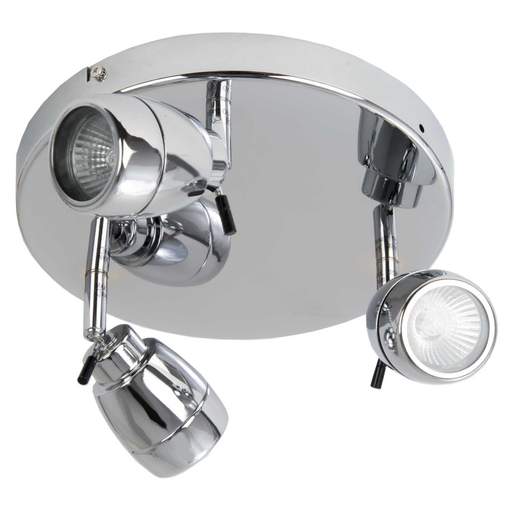 Firstlight Marine 3 Flush Ceiling Bathroom Spot Light Chrome