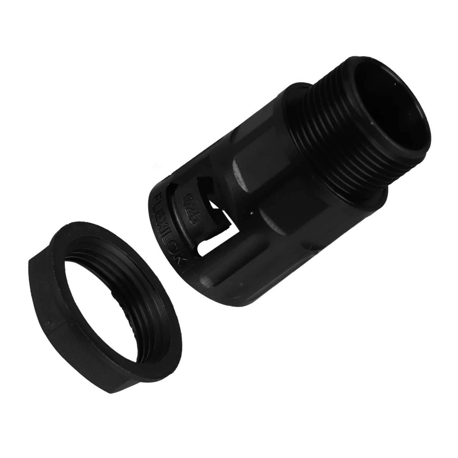 Flexicon Flexilok 25mm Straight External Thread Fitting (Sold in 1's ...