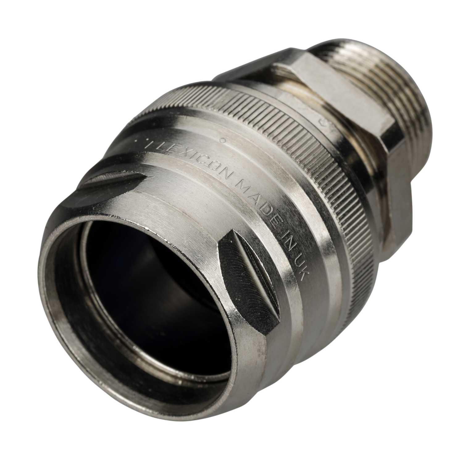 Flexicon FSSBRD Range 25mm Male Fixed Braided Conduit Gland (Sold in 1 ...